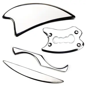 Gua Sha-rascador médico de acero inoxidable, herramientas de liberación miofascial, cuchillo de Fascia de terapia física con bolsa portátil de PU