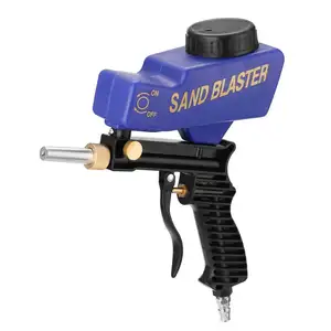 공기 손 개최 SandBlaster 총 중력 피드 모래 블래스터 Legerity 기능 Sandblasting 총