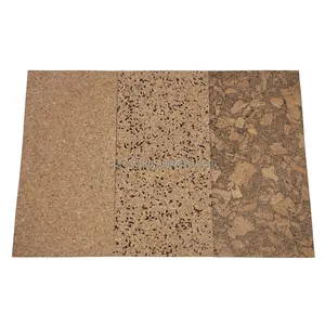 Kukawat kustom warna alami panel dinding cork lantai ubin cork papan gabus untuk dinding