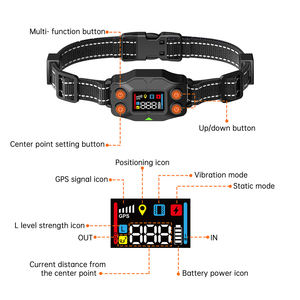 Valla Electrónica Inteligente con GPS, Valla Inalámbrica para Mascotas, para Perros, Resistente al Agua IPX7, Batería Recargable, <span class=keywords><strong>Collar</strong></span> de Entrenamiento con Control de Ladridos - Product Image 2