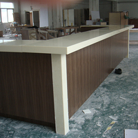 Comptoir de caisse/bar de restaurant de type Hot Pot et BBQ, design moderne, forme personnalisée