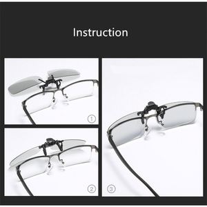 Gafas de Sol con Clip Polarizadas Fotocromáticas con Protección UV400 para Conducir, para Hombre y Mujer, con Logotipo Personalizado de Alta Calidad, para Miopía - Product Image 5