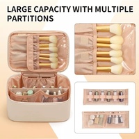 Sac de voyage pour femmes Royal Fair Custom Fashion, résistant à l'eau, en cuir PU, grande capacité, sac de maquillage portable, rangement cosmétique