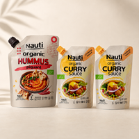 Pochette à bec en plastique de qualité alimentaire résistante aux hautes températures pour Ketchup BBQ Sauce piquante Chili Ail Salsa Pâte de tomate Salade de sushi