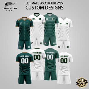 Tenue de football professionnelle de haute qualité personnalisée pour adultes, équipe de football, maillot imprimé par transfert thermique, ensembles d'impression de nom, shorts - Product Image 2