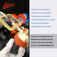 Regulator Tekanan Gas Las dengan Pengukur Aliran Argon CO2 untuk Pengelasan MIG TIG