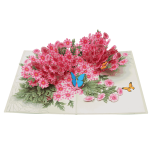 Cartes 3D Pop-up Personnalisées à Succès pour la Décoration de la Maison, Cadeaux de Thanksgiving et de la Saint-Valentin, Artisanat en Papier Fleuri - Product Image 6