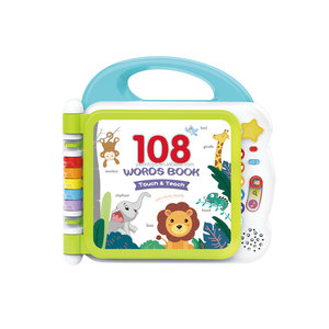 Livre d'<span class=keywords><strong>anglais</strong></span> interactif 108 mots Touch&Teach, livre électronique en plastique pour enfants avec chansons anglaises, jouet éducatif pour enfants - Product Image 1
