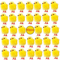 60 mini-poussins de Pâques personnalisables en couleur et taille, en fibres chimiques et plastiques – Grande Vente