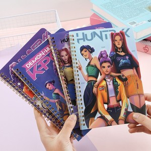 Quaderno A5 a spirale da 360 pagine per il commercio estero, a tema Cacciatore di Demoni K-Pop, diario per studenti delle scuole primarie - Product Image 2