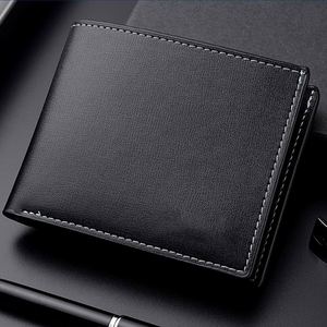 Portefeuille pliable de luxe en cuir PU pour hommes et femmes, fin et élégant, personnalisable avec des inserts pour cartes de crédit/d'identité et porte-monnaie - Product Image 3