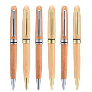 Stylo rétractable en <span class=keywords><strong>bois</strong></span> de bambou de haute qualité avec logo laser personnalisé cadeau sportif promotionnel avec boîte - Product Image 6