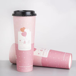 Commercio all'ingrosso usa e getta 450ml 650ml sorpresa mistero scatola cieca grande carta caffè regalo disegnare tazze con coperchio - Product Image 4