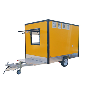 Greenfist GF-S300 10FT Rust Resistant Stainless Steel Fast Food Trailer Outdoor Use Refrigerator Equipped Mobile Snack Food Food - Product Image 2