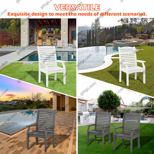 Chaises <span class=keywords><strong>Adirondack</strong></span> en bois recyclé durable et d'extérieur <span class=keywords><strong>Fauteuil</strong></span> imperméable pour hôtels, fermes, villas, cours intérieures - Product Image 5