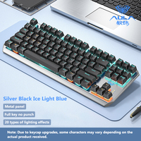 Clavier mécanique de jeu AULA F3087, nouveau, RGB, 87 touches, anti-ghosting, avec connexion sans fil Type-C et hot-swap pour tablette/ordinateur de bureau