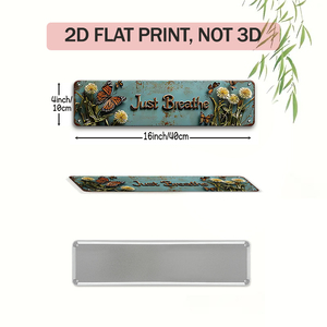 11:11 Insegne in metallo con scritta 'Make a Wish' e 'Just Breathe Butterfly' - Product Image 2