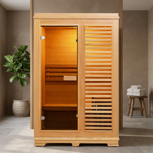 PERFECT COLLECTION Indoor Wooden Sauna Room 12x8 ft Modern Freestanding Design - Product Image 1