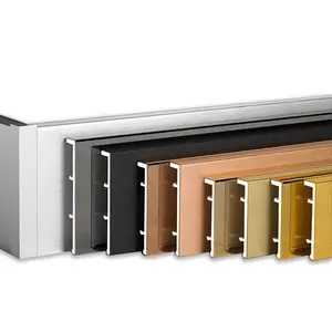 Modern Baseboard Stainless Steel Baseboard Metal Molding Stainless Steel Wall Edge Line Baseboard
