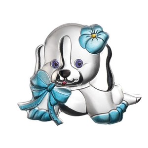 BLAZON DOG Ciondolo e Charm alla Moda Blu Chiaro Piccolo 40x33 mm - Product Image 1