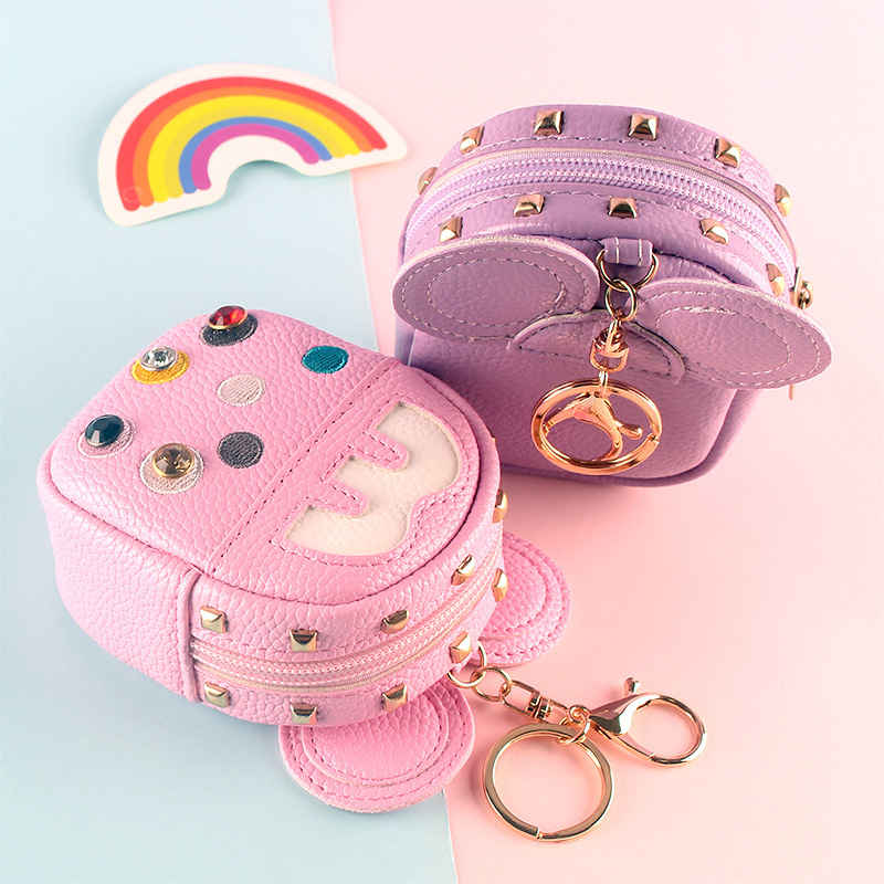 alibaba mini backpack keychain Babysun Wristlet Pouch Small Change Coin Purse Cute Zipper Wallet With 3 RFID Card Slots For Women/Men Airpods Cosmetics (Baby Pink) at Amazon Women's Clothing store Traditional Sourcing Brought Online New Kawaii Mini Coin Bag