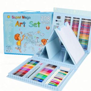 180 Pieces High Quality Eco-Friendly Non-Toxic Certified Portable Painting & <b>Drawing</b> Art Set Wood Craft Materials Kids Color Box - Product Image 6