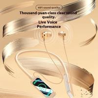 Écouteurs sportifs sans fil intra-auriculaires à autonomie ultra-longue 200-500 mAh avec contrôle du volume, affichage numérique LED JL, fixation tour de cou, étanchéité IPX-6