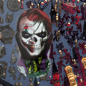 3D Printed Clown Balaclava Full Face Ski <b>Mask</b> for Men Women Cosplay <b>Costume</b> Outdoor Hood Headwear Halloween Ghosts Party Daily - Product Image 3