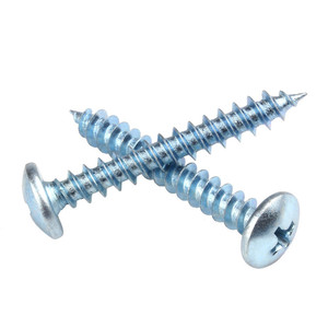 Factory Direct Supply Blue Zinc M4 <b>M5</b> M6 Steel Self Tapping <b>Screws</b> Truss Head Mushroom for Wood Metric Measurement System - Product Image 3