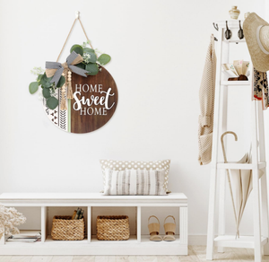 Guirnalda <span class=keywords><strong>de</strong></span> bienvenida 3D para puerta <span class=keywords><strong>de</strong></span> entrada, decoración <span class=keywords><strong>de</strong></span> porche, cartel para exteriores dulce para el hogar, <span class=keywords><strong>kit</strong></span> <span class=keywords><strong>de</strong></span> cuentas rústicas con licencia artificial - Product Image 4