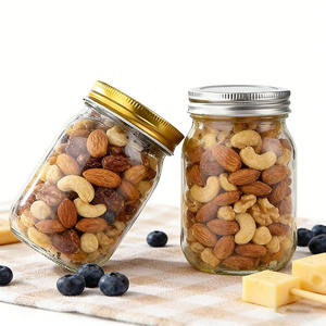 บริการ OEM ODM ขายส่งขวดโหลเก็บอาหาร ขวดโหลแยม ซอส น้ำผึ้ง ขวดโหลบรรจุอาหาร ขวดโหลปากกว้าง ขนาด 8 ออนซ์ 16 ออนซ์ พร้อมฝาโลหะ - Product Image 6