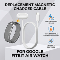 Cable de Carga Rápida Magnético Tipo-C USB al por Mayor, Adaptador de Cargador para el Nuevo Reloj Inteligente Google Fitbit Air