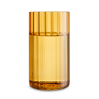 Ensemble de 6 gobelets à eau en verre borosilicaté teinté ambré Hiball ondulé pour jus de fruits