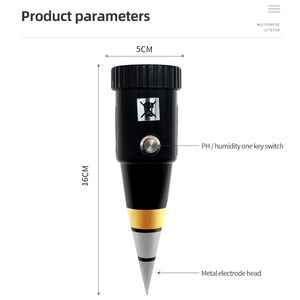 Misuratore multifunzionale per analizzatore di <span class=keywords><strong>PH</strong></span> ad ago 2 in 1 misuratore di <span class=keywords><strong>PH</strong></span> per umidità del suolo con intervallo di <span class=keywords><strong>PH</strong></span> da 3 a 8 - Product Image 2