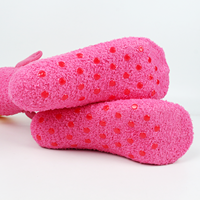 Haute qualité hiver corail velours tridimensionnel chiot oreille rembourré drôle pied chaussettes mignon mi-tube chaussettes épaisse chaleur