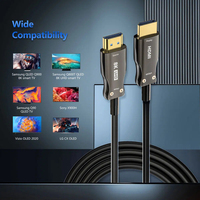 Câble HDMI blindé AOC 8K en gros SUS 304, 48 Gbit/s haute vitesse, EARC, longue distance, en alliage de zinc, blindage TPE et bande d'acier