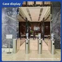 Torniquete de estilo ala de águila para control de acceso en sitios de construcción, comunidades residenciales y campus, con bloqueo por tarjeta de inducción 304