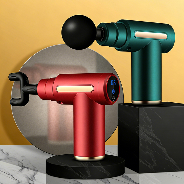 Mini Deep Tissue Massage Gun High Frequency Percussion Muscle Massager for Pain Relief Portable Electric Fitness Tool