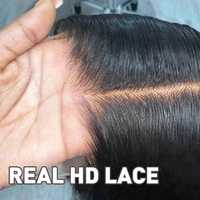 Pelucas de Cabello Humano con Ondas Suaves, 13*4 13*6, Frente de Encaje sin Pegamento, Indetectable, Peluca Larga, Pelucas 100% de Cabello Humano para Mujeres Negras