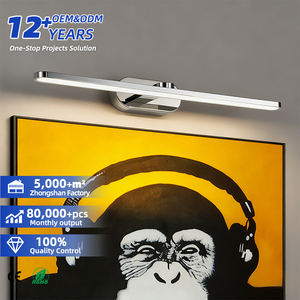 Lampe murale LED moderne et minimaliste pour l'intérieur, éclairage de chevet et de salle de bain - Design miroir suspendu - Product Image 1