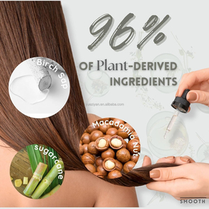 <span class=keywords><strong>Shampoo</strong></span> démêlant à la kératine lissante à la rose et à la pomme verte naturelle, enrichi en vitamine E, protéines, acide hyaluronique, céramide et collagène - Product Image 4