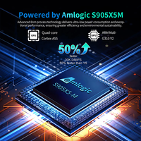 X96 M200 IP TV Box Android14 Amlogic S905X5M 6nm CPU Quad Core ARM Cortex A55 Construir en el soporte de la red AV1 4K ULTRA HD Gigabit LAN