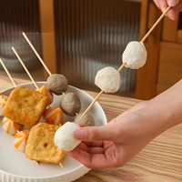 Pack de 80-100 brochettes jetables en bambou biodégradables pour cuisines commerciales, fêtes barbecue et camping à fort volume de consommation