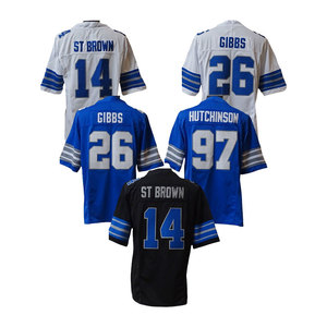 เสื้ออเมริกันฟุตบอลแบบเย็บปี 2025 <span class=keywords><strong>ราคา</strong></span><span class=keywords><strong>ถูก</strong></span> หมายเลข 16 แจเรด กอฟฟ์ หมายเลข 1 เจมสัน วิลเลียมส์ หมายเลข 14 เซนต์ บราวน์ หมายเลข 97 ฮัทชินสัน หมายเลข 0 จาห์มีร์ กิ๊บส์ - Product Image 3