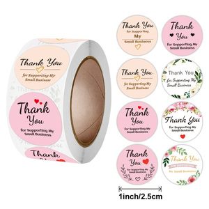 Pegatinas redondas personalizadas, Gracias por apoyar mi pequeño negocio - Product Image 2