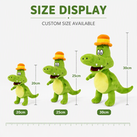 Peluche Crocodile Vert Personnalisée, Jouet en Peluche Alligator Doux, Conception Décorative, Faible MOQ, Service OEM ODM, Direct Usine