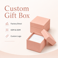 Boîte rigide écologique carrée personnalisable avec logo privé, finition mate douce au toucher, emballage pour bijoux, fabriqué en Chine, personnalisable