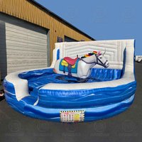 Jeu de manèges à cheval licorne mécanique en plein air Machine de location commerciale Bull Rodeo Équitation pour adultes et enfants Fête