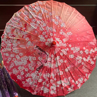 K216 Parapluies décoratifs japonais et chinois pour plafond, accessoires de danse, parasols artisanaux en soie et papier huilé