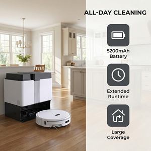 Robot Aspirador y Fregador, Nuevo, Original, con Succión de 20000pa, Estación Base, Robot de Limpieza Inteligente - Product Image 5